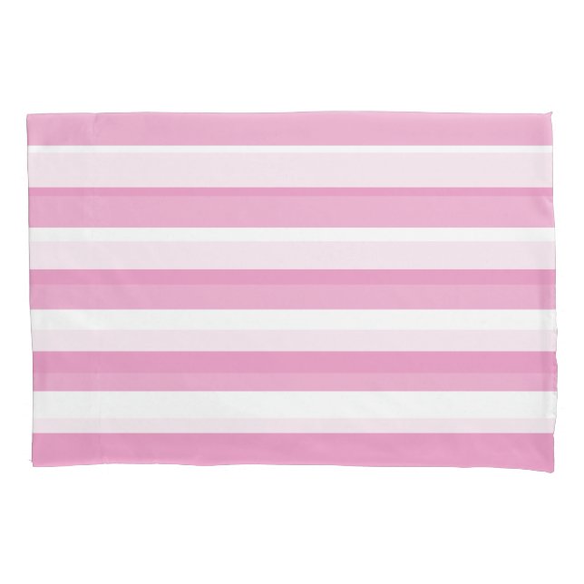 Listra Horizontal Rosa Claro e Branco (Frente-Esquerda)