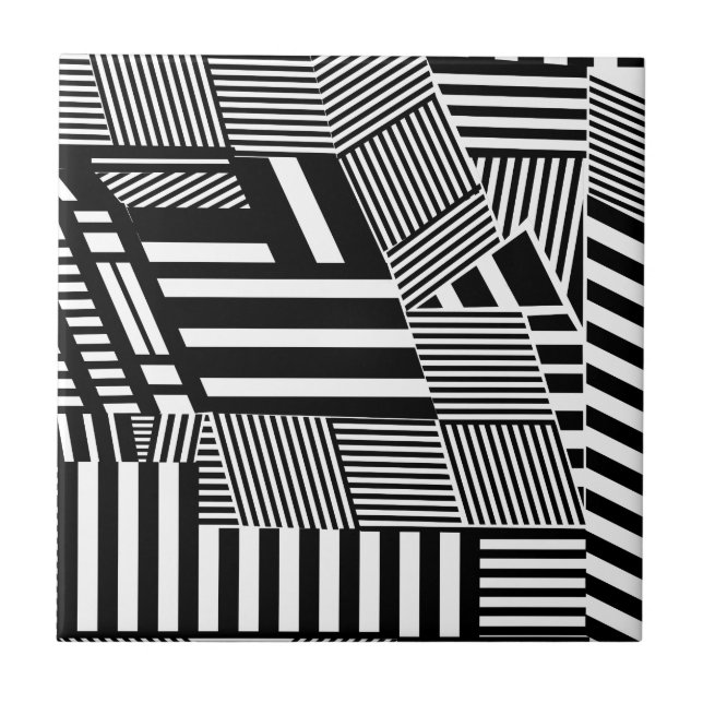 Listra preto e branco clássica (Frente)