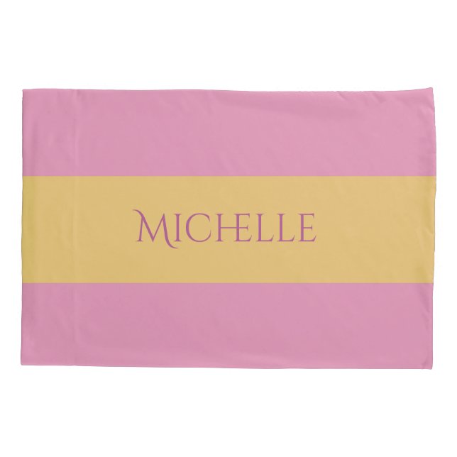 Listras Amarelas em QUALQUER Monograma Personaliza (Verso)