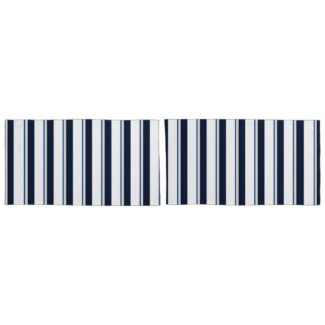 Listras azuis e brancas (Traseira-Conjunto)