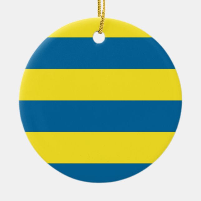 Listras | Azul e amarelo | Personalizável (Frente)