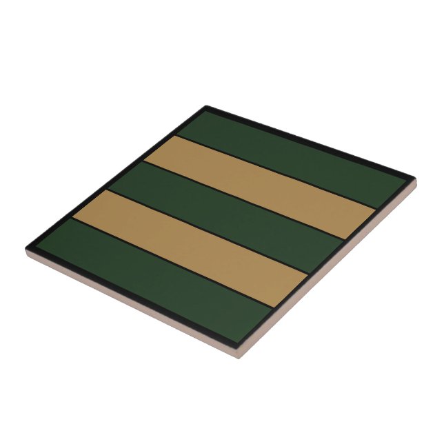 Listras Clássicas de Natal Verde e Dourado (Lateral)