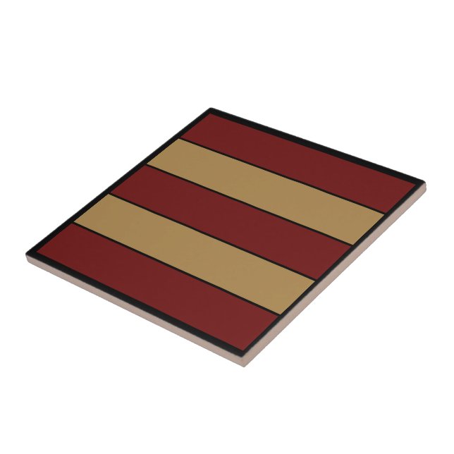 Listras Clássicas de Natal Vermelho e Dourado (Lateral)