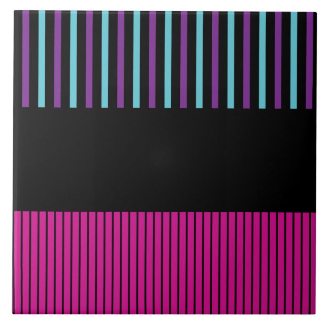 Listras Colour Pop - Rosa, Roxo, Azul e Preto (Frente)