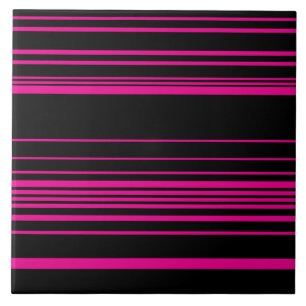 Listras Complexas - Magenta e Preto