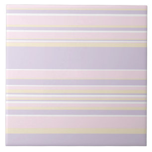 Listras Complexas - Rosa Pastel, Amarelo e Roxo