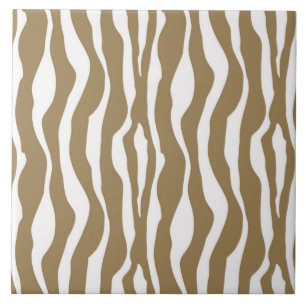 Listras da zebra - Taupe Tan e branco