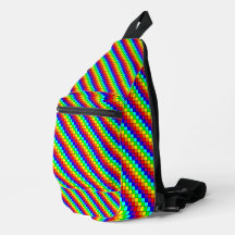 Listras de Arco-íris - Bolsa Sling