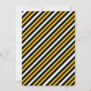 Listras de Arco-Íris Preto e Branco Amarelo