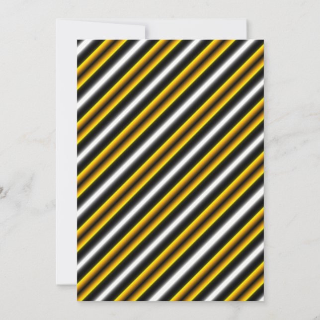 Listras de Arco-Íris Preto e Branco Amarelo (Frente)