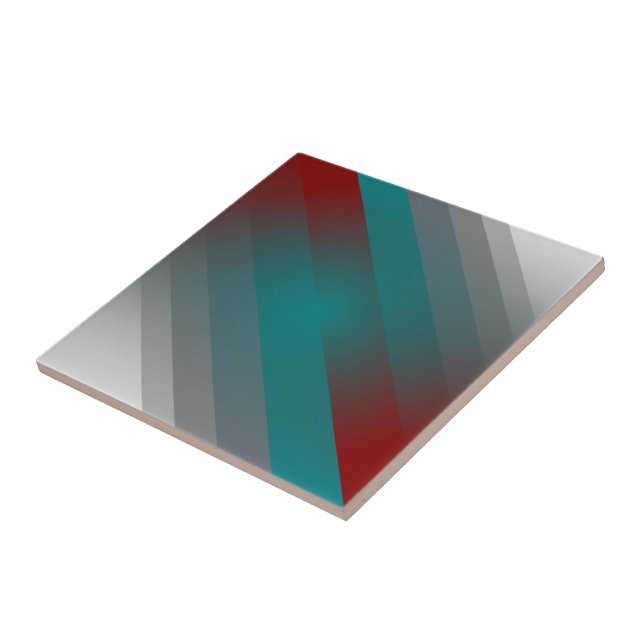 listras de cinza de Borgundy teal (Lateral)