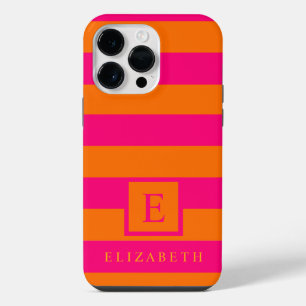 Listras de Cor Laranja Rosa Personalizado Profundo