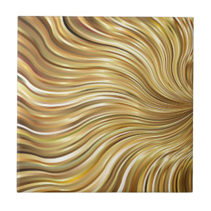 Listras de fluxo abstratas do ouro elegante