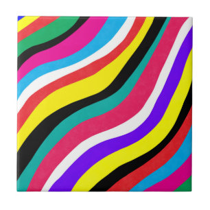 Listras de onda psicodélicas multicoloridas