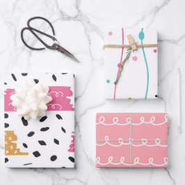 Listras de rabiscos abstratos fofos