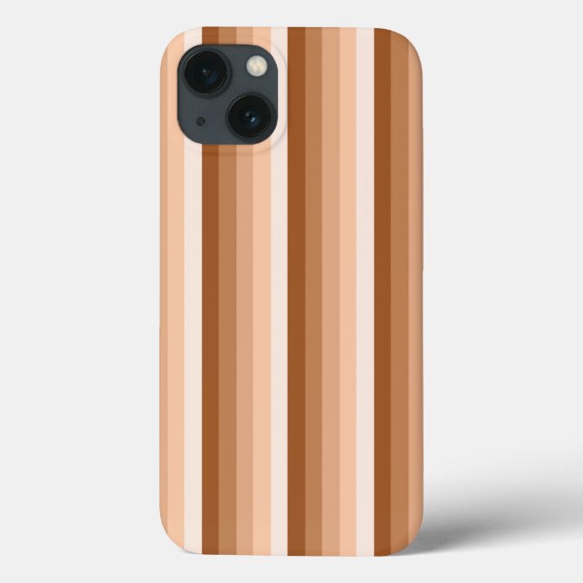 Listras de sombra laranja queimadas capas de iphon (Verso)