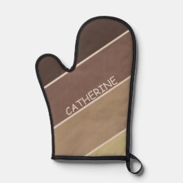 Listras de tons da Terra e nome personalizado