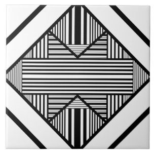 Listras de triângulo 2 em Preto e Branco