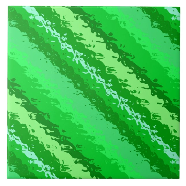 Listras de vidro - tons verdes esmeraldas (Frente)