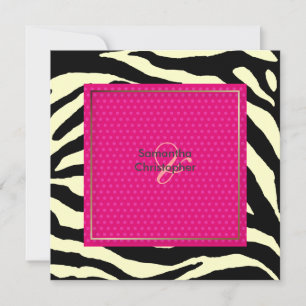 Listras de zebra - Convites de casamento