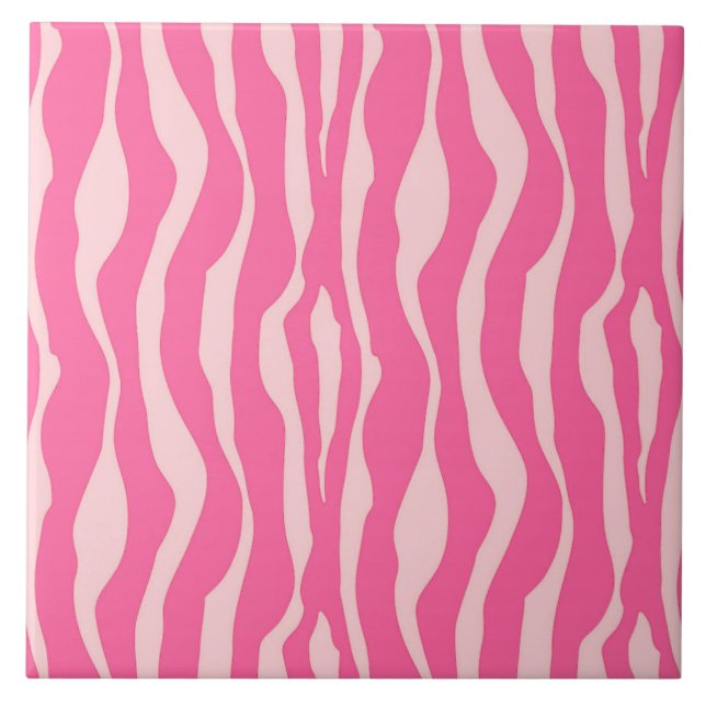Listras de zebra - fúcsia e rosa claro (Frente)