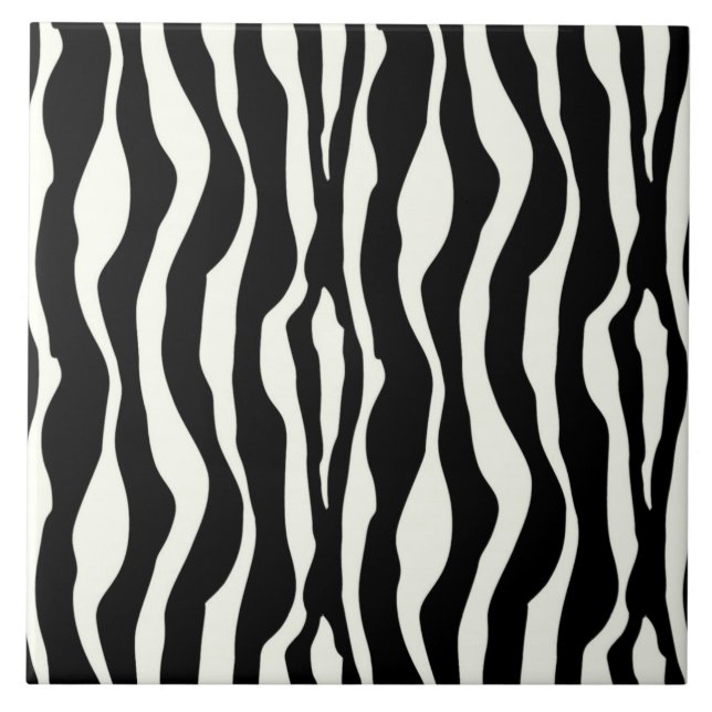 Listras de zebra - Preto e Branco (Frente)