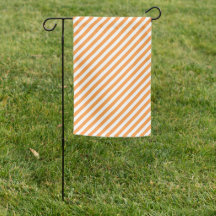 Listras diagonais laranja e branco padrão