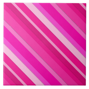 Listras doces em camadas - rosa e fuchsia