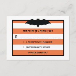 Listras e Bat | RSVP de Casamento do Orange Hallow