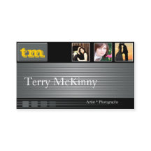 Listras e cartão de visita pretos e cinzentos dos