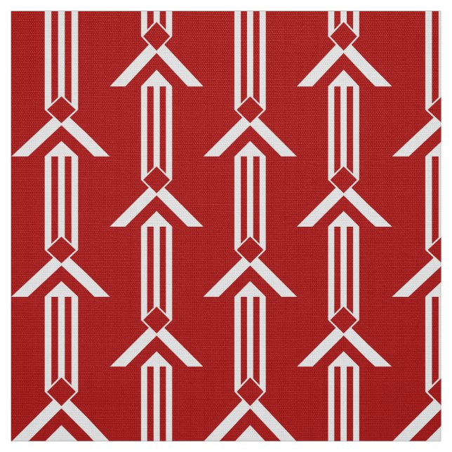 Listras e vigas brancas geométricas no tecido (Modelo)