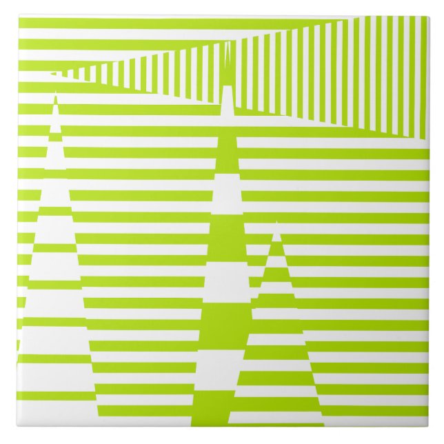 Listras em Listras - Verdes limões e Brancos (Frente)