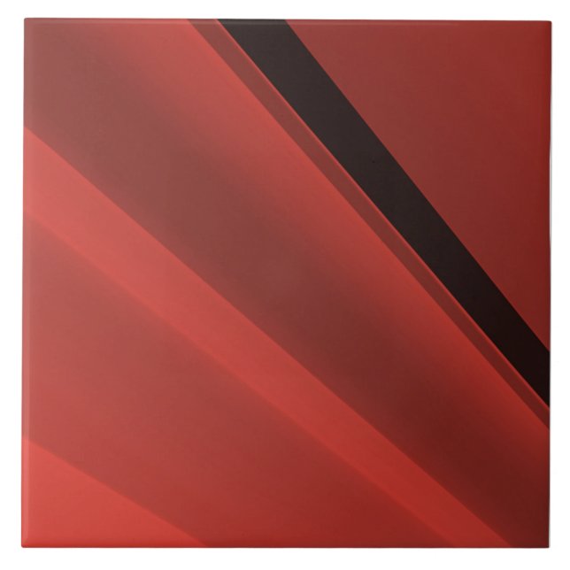 Listras escuras vermelhas e pretas, padrão popular (Frente)