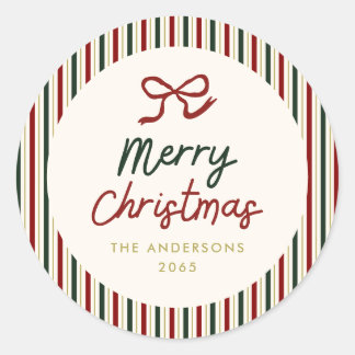 Listras Festivas & Adesivos de Natal de Laço 