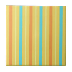 Listras Laranja Azul Amarelo Brilhante