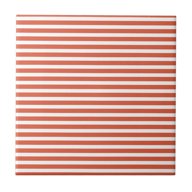 Listras Laranja e Branco Simples Moderno Minimalis (Frente)