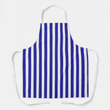 Listras Largas Brancas e Azuis