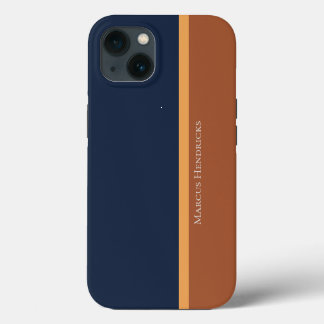 Listras Modernas Azul-Marinho, Dourado e Bronze