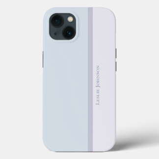 Listras Modernas, Bloco de Cores Azul e Roxo Suave