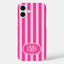 Listras Monogramadas Rosa Quente e Rosa