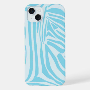 Listras Ousadas de Zebra Azul e Branco