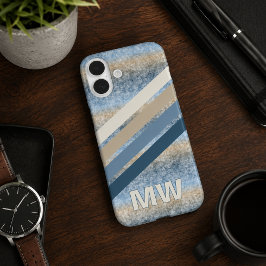 Listras personalizadas em azul escuro, cinza, taup