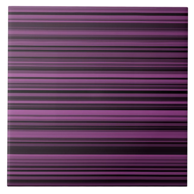 Listras Pretas Roxas Abstratas (Frente)