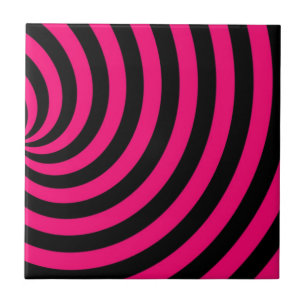 Listras Rodopiante Rosa Choque e Preto