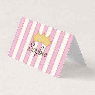 Listras Rosa Convite Personalizado Princesa Play D