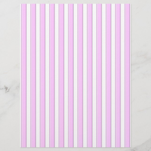 Listras Rosa em Branco (Frente)