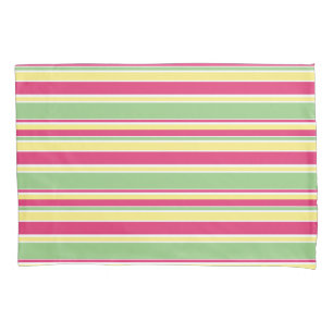 Listras rosa, verdes e amarelas