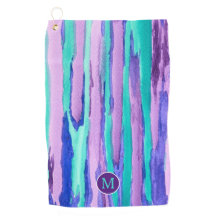 Listras roxas do abstrato de turquesa da aguarela