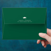Listras Verdes Endereço de Devolução Personalizado