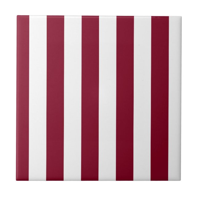 Listras Verticais Burgundy e Branco (Frente)